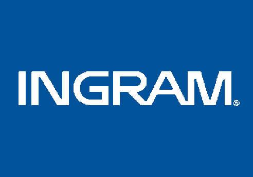 Ingram logo on blue background